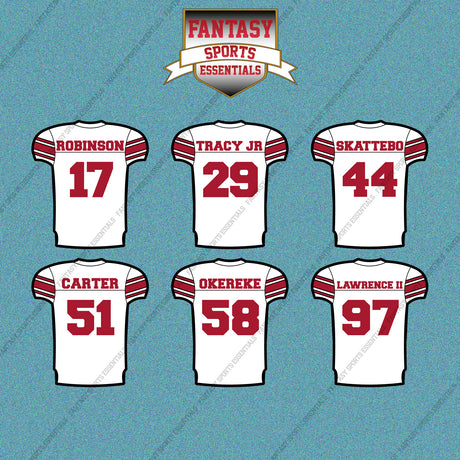 New York Giants 2025 Away Jersey Car Decals (Choose Your Player) Page 2