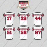New York Giants 2025 Away Jersey Glossy Stickers (Choose Your Player) Page 2