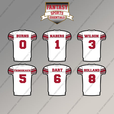 New York Giants 2025 Away Jersey Magnets (Choose Your Player) Page 1