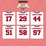 New York Giants 2025 Away Jersey Wall Art Prints (Choose Your Player) Page 2