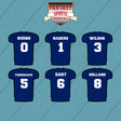 New York Giants 2025 Home Jersey Car Decals (Choose Your Player) Page 1