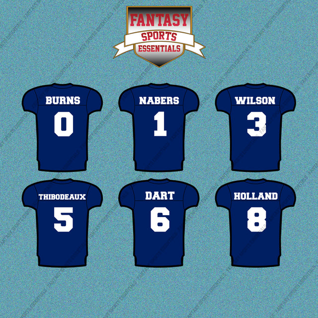 New York Giants 2025 Home Jersey Car Decals (Choose Your Player) Page 1