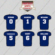 New York Giants 2025 Home Jersey Glossy Stickers (Choose Your Player) Page 1