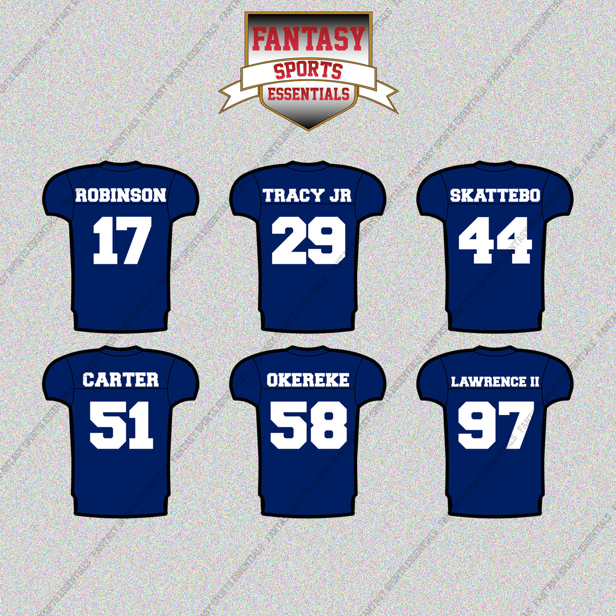 New York Giants 2025 Home Jersey Glossy Stickers (Choose Your Player) Page 2