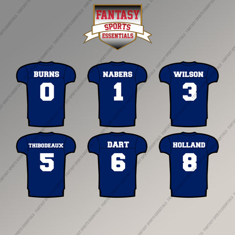 New York Giants 2025 Home Jersey Magnets (Choose Your Player) Page 1