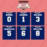 New York Giants 2025 Home Jersey Wall Art Prints (Choose Your Player) Page 1