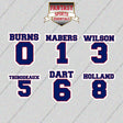 New York Giants 2025 Name and Number Glossy Stickers (Choose Your Player) Page 1