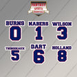 New York Giants 2025 Name and Number Magnets (Choose Your Player) Page 1