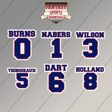 New York Giants 2025 Name and Number Magnets (Choose Your Player) Page 1