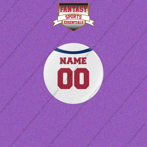 New York Giants Personalized Current Away Jersey Buttons