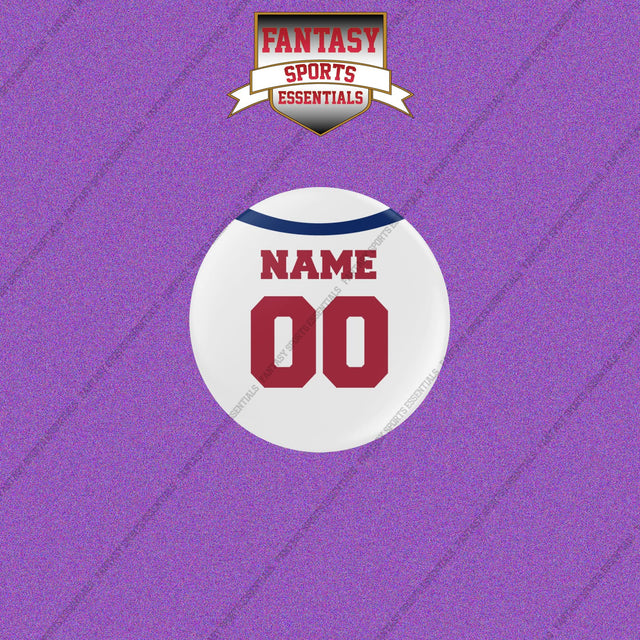 New York Giants Personalized Current Away Jersey Buttons