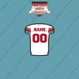 New York Giants Personalized Current Away Jersey Car Decals