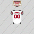 New York Giants Personalized Current Away Jersey Glossy Stickers