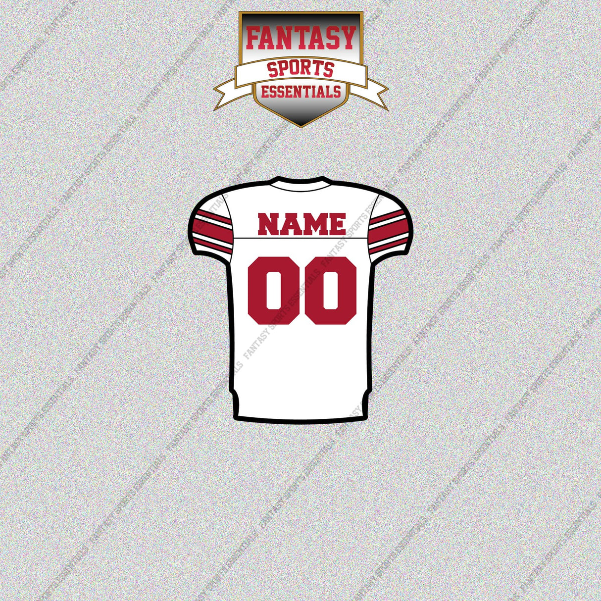New York Giants Personalized Current Away Jersey Glossy Stickers