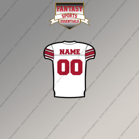 New York Giants Personalized Current Away Jersey Magnets