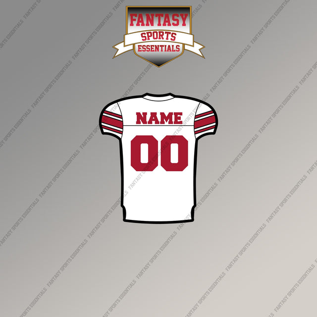 New York Giants Personalized Current Away Jersey Magnets