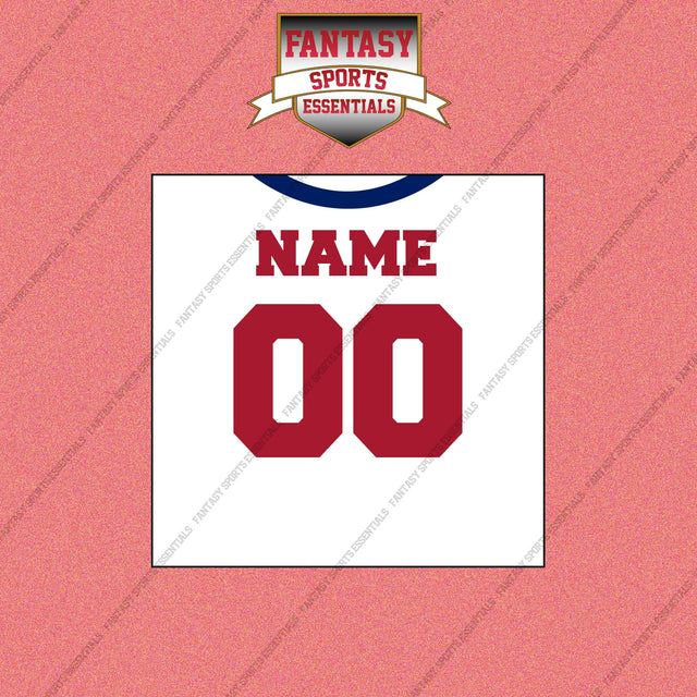 New York Giants Personalized Current Away Jersey Wall Art Prints