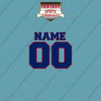 New York Giants Personalized Current Name and Number Car Decals