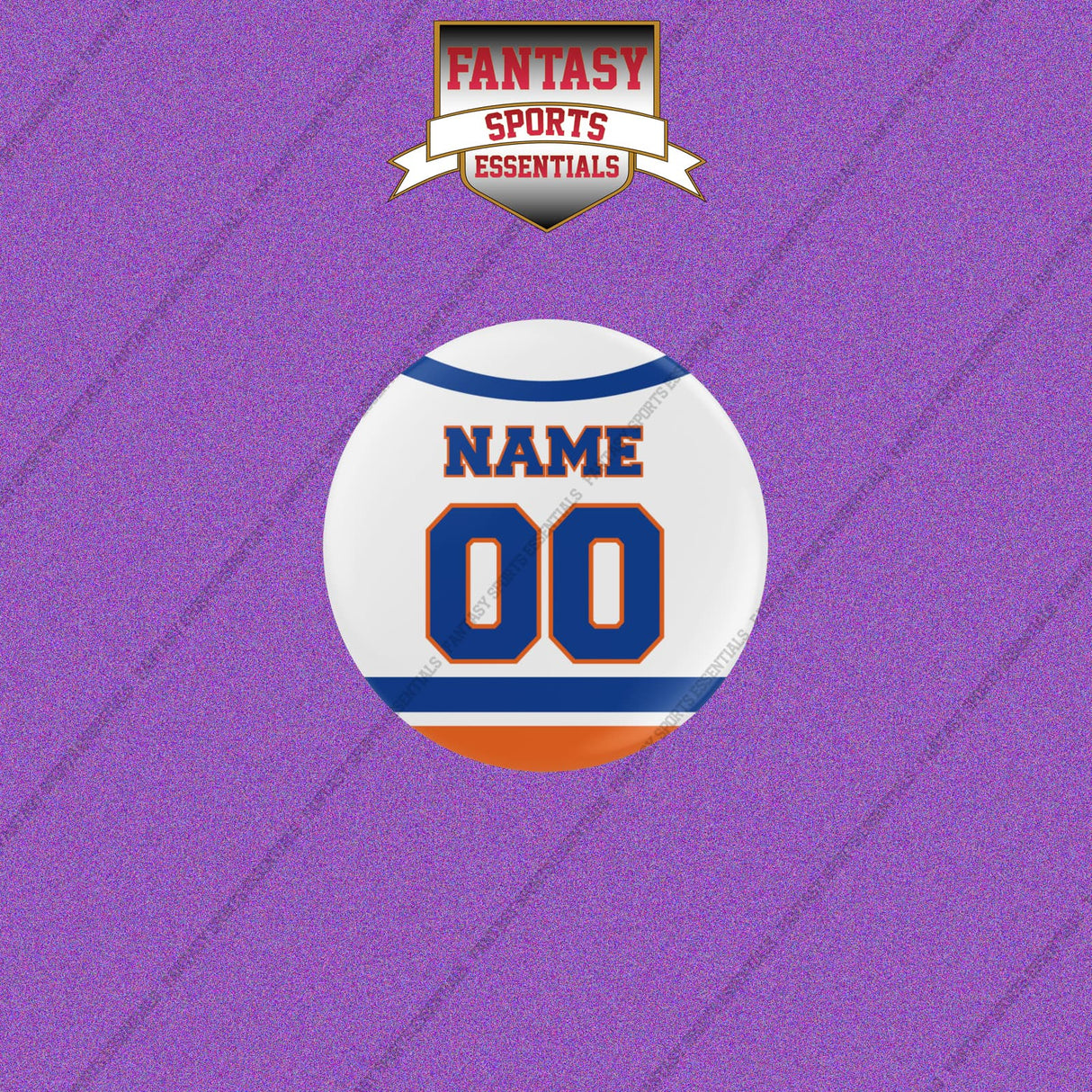 New York Islanders Personalized Current Away Jersey Buttons