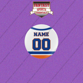 New York Islanders Personalized Current Away Jersey Buttons