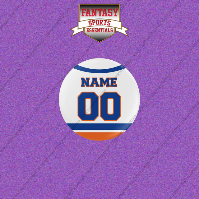 New York Islanders Personalized Current Away Jersey Buttons