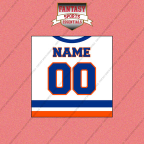 New York Islanders Personalized Current Away Jersey Wall Art Prints