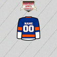 New York Islanders Personalized Current Home Jersey Glossy Stickers