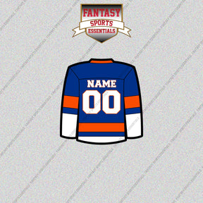 New York Islanders Personalized Current Home Jersey Glossy Stickers