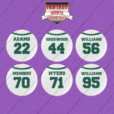 New York Jets 2025 Away Jersey Button Pins (Choose Your Player) Page 2