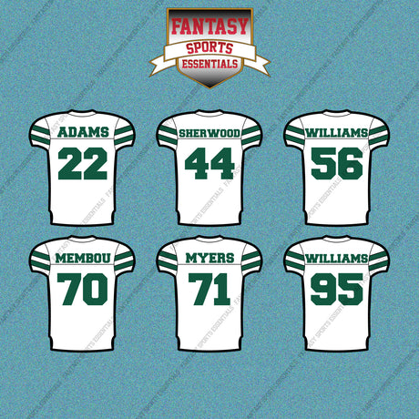 New York Jets 2025 Away Jersey Car Decals (Choose Your Player) Page 2