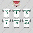 New York Jets 2025 Away Jersey Glossy Stickers (Choose Your Player) Page 1