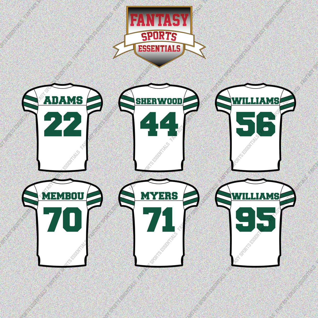 New York Jets 2025 Away Jersey Glossy Stickers (Choose Your Player) Page 2