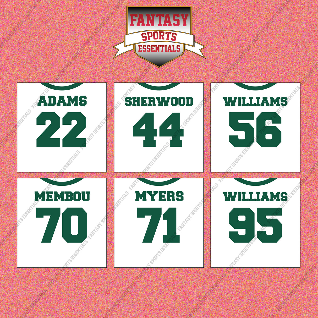 New York Jets 2025 Away Jersey Wall Art Prints (Choose Your Player) Page 2