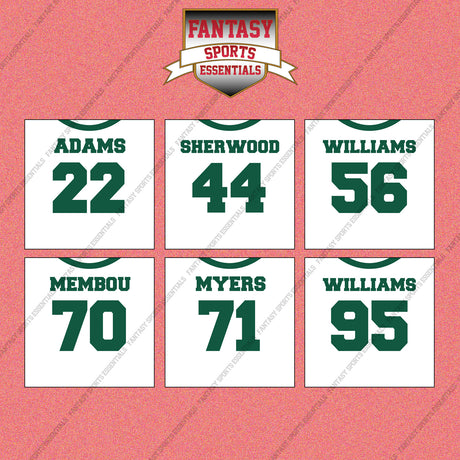 New York Jets 2025 Away Jersey Wall Art Prints (Choose Your Player) Page 2