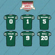 New York Jets 2025 Home Jersey Car Decals (Choose Your Player) Page 1