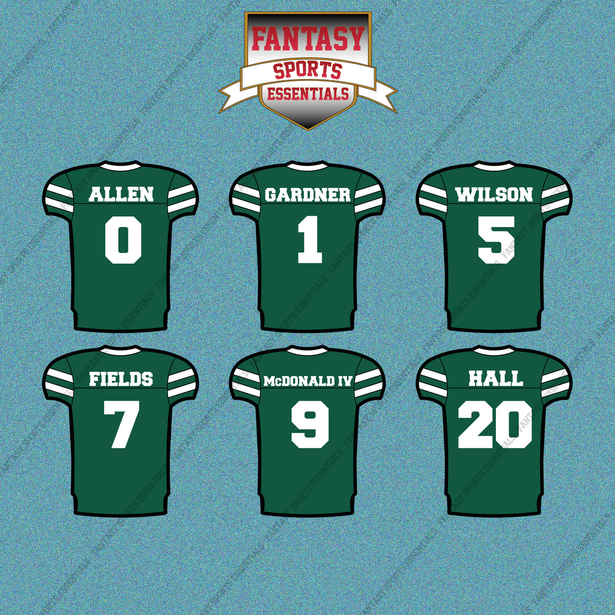 New York Jets 2025 Home Jersey Car Decals (Choose Your Player) Page 1