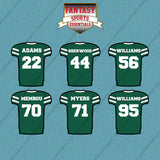 New York Jets 2025 Home Jersey Car Decals (Choose Your Player) Page 2