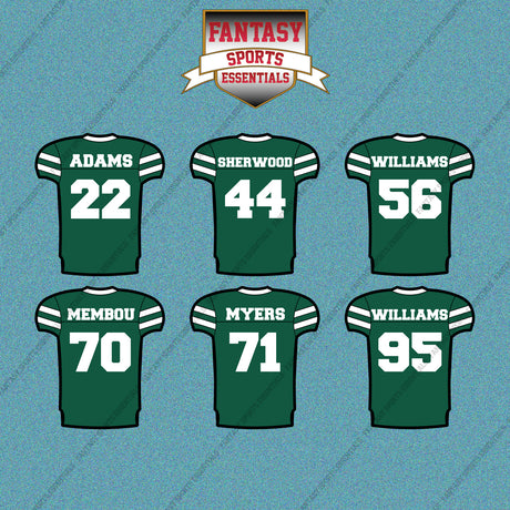 New York Jets 2025 Home Jersey Car Decals (Choose Your Player) Page 2
