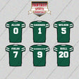 New York Jets 2025 Home Jersey Glossy Stickers (Choose Your Player) Page 1