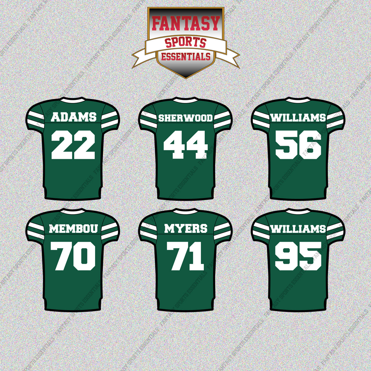 New York Jets 2025 Home Jersey Glossy Stickers (Choose Your Player) Page 2