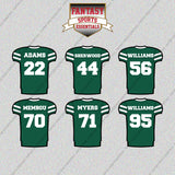 New York Jets 2025 Home Jersey Glossy Stickers (Choose Your Player) Page 2