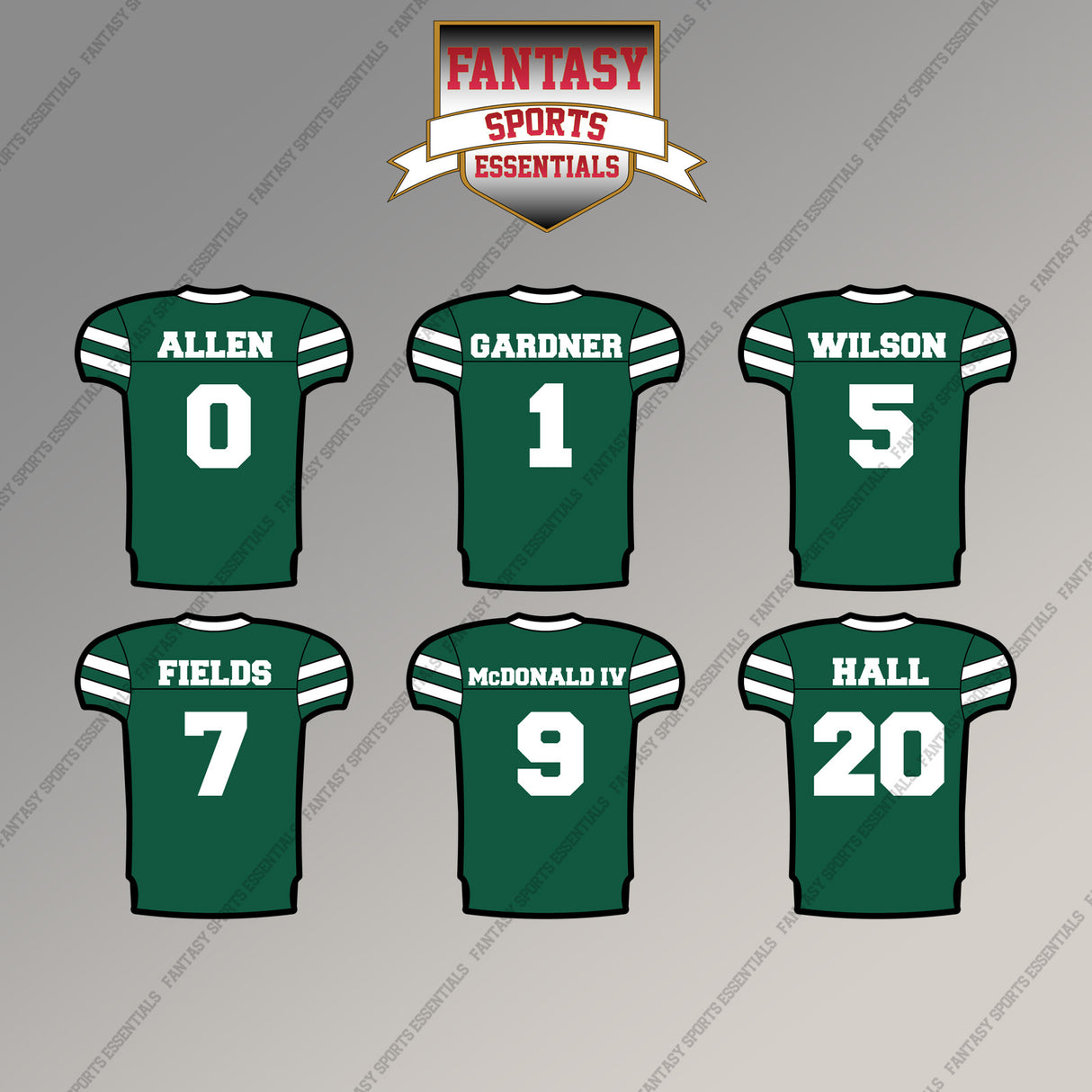 New York Jets 2025 Home Jersey Magnets (Choose Your Player) Page 1
