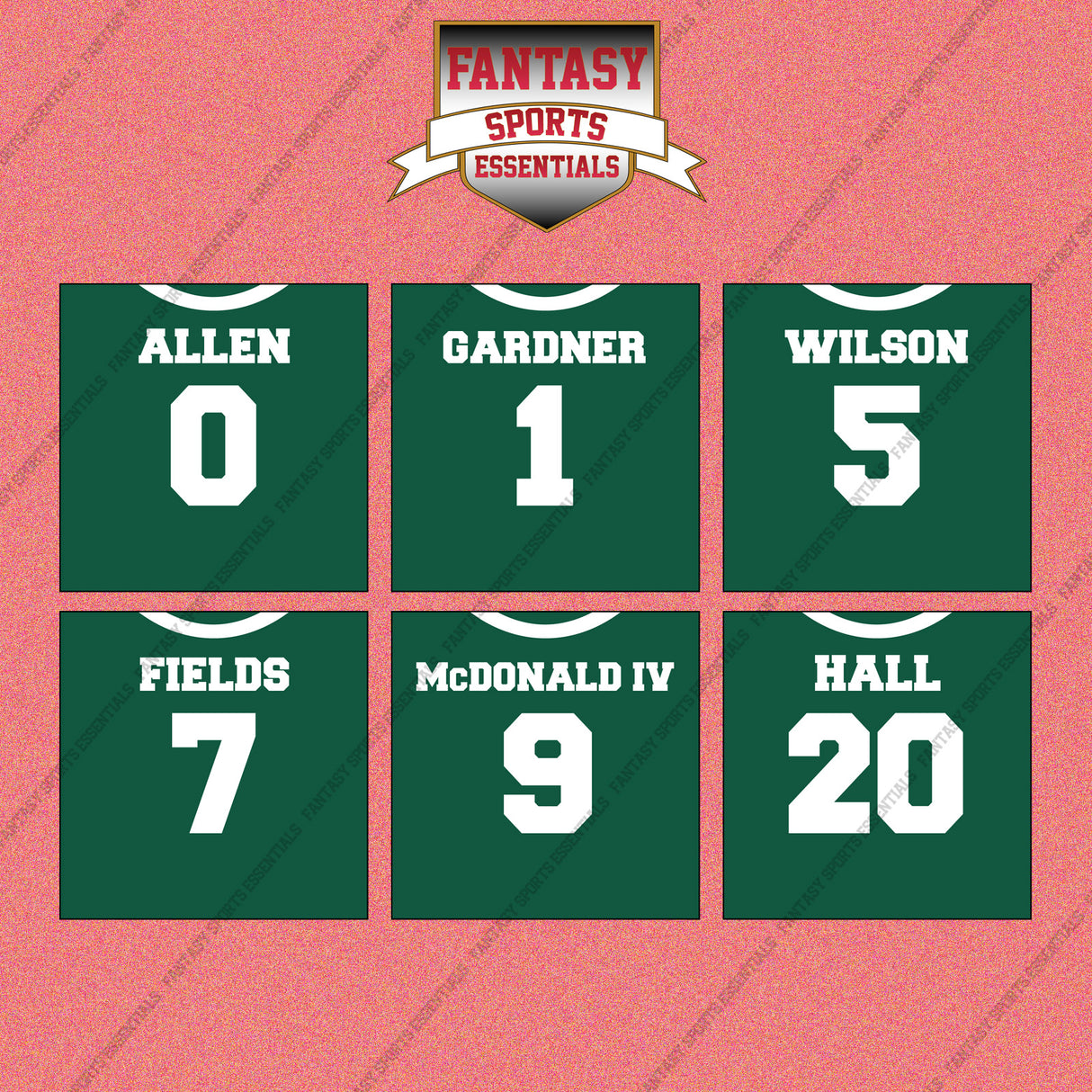 New York Jets 2025 Home Jersey Wall Art Prints (Choose Your Player) Page 1