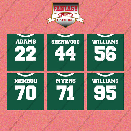 New York Jets 2025 Home Jersey Wall Art Prints (Choose Your Player) Page 2