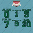 New York Jets 2025 Name and Number Car Decals (Choose Your Player) Page 1