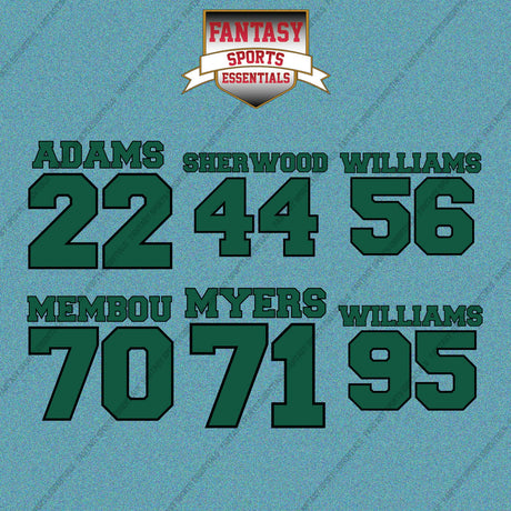 New York Jets 2025 Name and Number Car Decals (Choose Your Player) Page 2