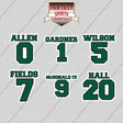 New York Jets 2025 Name and Number Glossy Stickers (Choose Your Player) Page 1