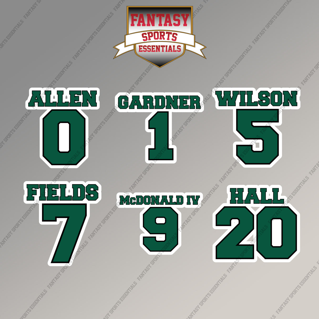 New York Jets 2025 Name and Number Magnets (Choose Your Player) Page 1