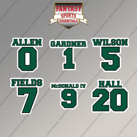 New York Jets 2025 Name and Number Magnets (Choose Your Player) Page 1
