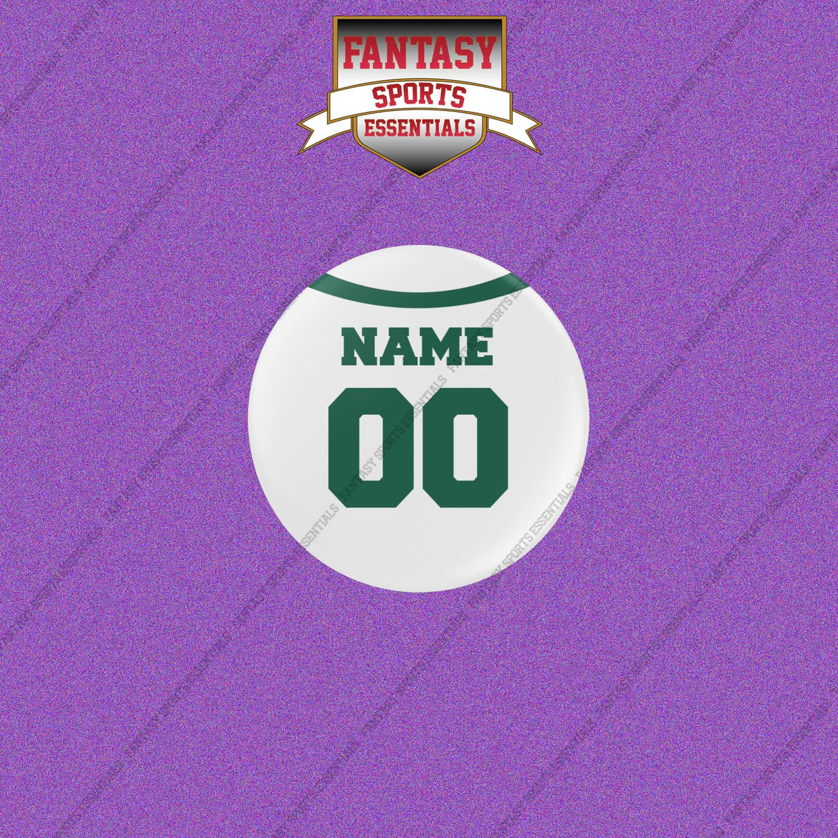 New York Jets Personalized Current Away Jersey Buttons
